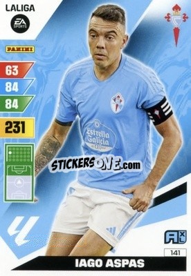 Sticker Iago Aspas - LaLiga 2023-2024. Adrenalyn XL
 n. 141 - Panini