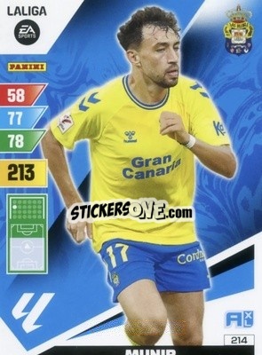 Sticker Munir - LaLiga 2023-2024. Adrenalyn XL
 n. 214 - Panini