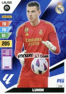 Figurina Lunin - LaLiga 2023-2024. Adrenalyn XL
 - Panini