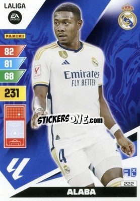 Sticker Alaba - LaLiga 2023-2024. Adrenalyn XL
 n. 222 - Panini