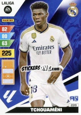 Sticker Tchouaméni - LaLiga 2023-2024. Adrenalyn XL
 n. 226 - Panini