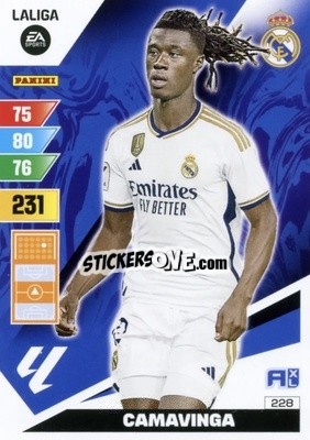Sticker Camavinga - LaLiga 2023-2024. Adrenalyn XL
 n. 228 - Panini