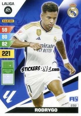 Sticker Rodrygo - LaLiga 2023-2024. Adrenalyn XL
 n. 232 - Panini