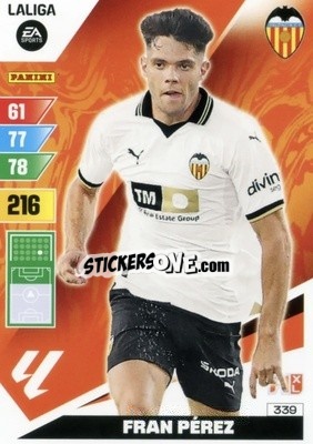 Figurina Fran Pérez - LaLiga 2023-2024. Adrenalyn XL
 - Panini