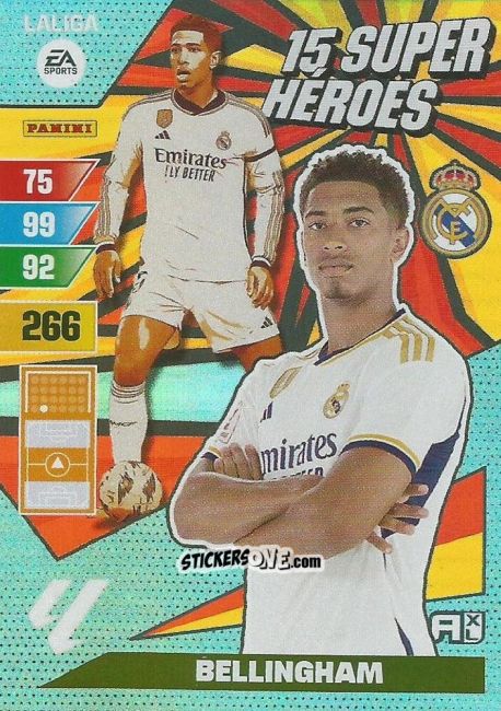 Cromo Bellingham - LaLiga 2023-2024. Adrenalyn XL
 n. SH-1 - Panini