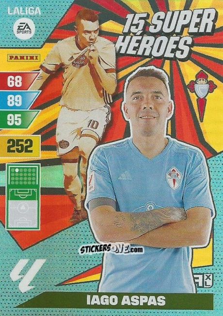 Sticker Iago Aspas - LaLiga 2023-2024. Adrenalyn XL
 n. SH-4 - Panini