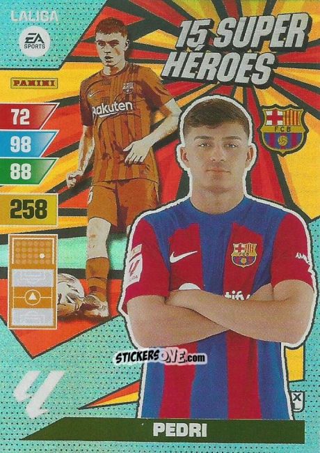 Figurina Pedri - LaLiga 2023-2024. Adrenalyn XL
 n. SH-12 - Panini