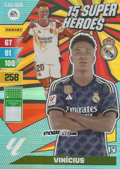 Cromo Vinícius - LaLiga 2023-2024. Adrenalyn XL
 n. SH-14 - Panini