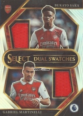 Sticker Bukayo Saka / Gabriel Martinelli - Select Premier League 2022-2023 n. DS-ASB - Panini