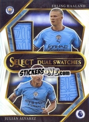 Sticker Erling Haaland / Julian Alvarez - Select Premier League 2022-2023 n. DS-MCB - Panini
