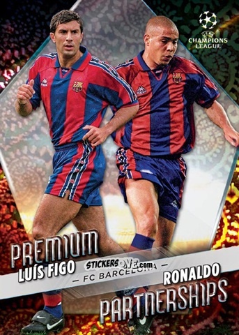 Sticker Luís Figo / Ronaldo - Carnaval Edition UEFA Club Competitions 2022-2023
 n. PP-8 - Topps