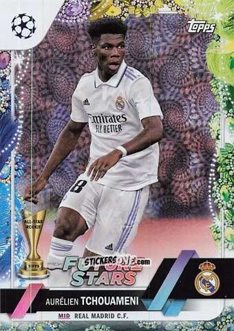 Sticker Aurélien Tchouameni - Carnaval Edition UEFA Club Competitions 2022-2023
 n. 124 - Topps