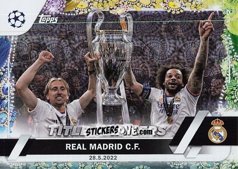 Sticker Real Madrid (Modric E Marcelo With Cup)