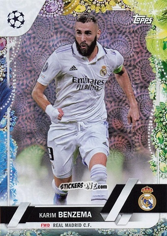 Sticker Karim Benzema - Carnaval Edition UEFA Club Competitions 2022-2023
 n. 14 - Topps