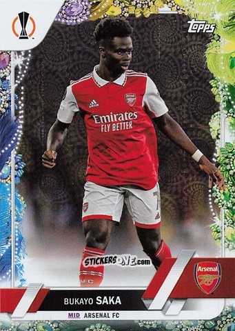 Sticker Bukayo Saka - Carnaval Edition UEFA Club Competitions 2022-2023
 n. 25 - Topps