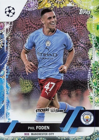 Sticker Phil Foden - Carnaval Edition UEFA Club Competitions 2022-2023
 n. 47 - Topps