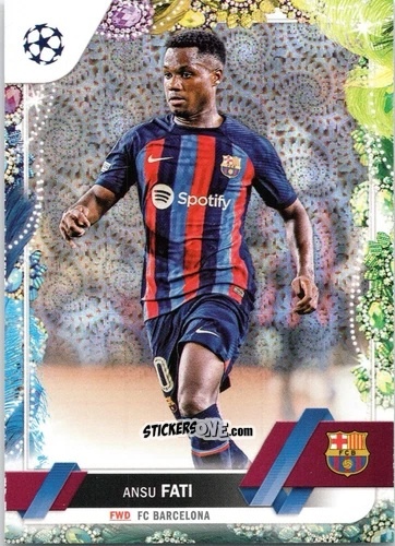 Sticker Ansu Fati - Carnaval Edition UEFA Club Competitions 2022-2023
 n. 193 - Topps