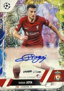 Sticker Diogo Jota - Carnaval Edition UEFA Club Competitions 2022-2023
 n. CA-DJ - Topps