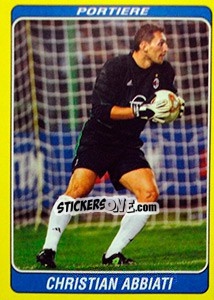Sticker Christian Abbiati - Supercalcio 2002-2003 n. 11 - Panini