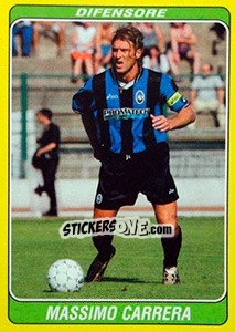 Sticker Massimo Carrera - Supercalcio 2002-2003 n. 21 - Panini