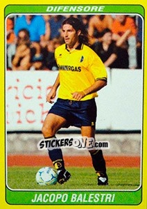 Sticker Jacopo Balestri - Supercalcio 2002-2003 n. 30 - Panini