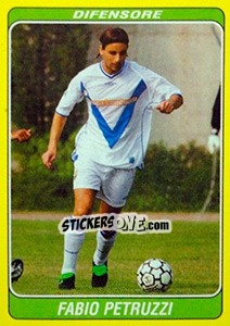 Sticker Fabio Petruzzi - Supercalcio 2002-2003 - Panini