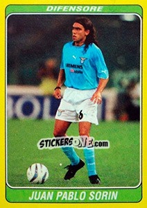 Sticker Juan Pablo Sorin - Supercalcio 2002-2003 n. 49 - Panini