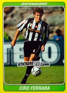 Cromo Ciro Ferrara - Supercalcio 2002-2003 - Panini