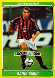 Sticker Dario Simic - Supercalcio 2002-2003 - Panini