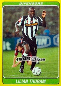Sticker Lilian Thuram - Supercalcio 2002-2003 n. 62 - Panini