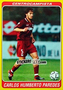 Sticker Carlos Humberto Paredes - Supercalcio 2002-2003 n. 74 - Panini