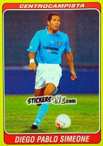 Cromo Diego Pablo Simeone - Supercalcio 2002-2003 - Panini