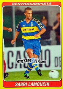 Cromo Sabri Lamouchi - Supercalcio 2002-2003 - Panini