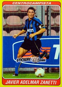 Sticker Javier Adelmar Zanetti - Supercalcio 2002-2003 n. 107 - Panini
