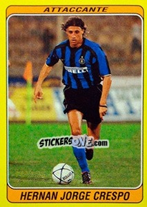 Sticker Hernan Jorge Crespo - Supercalcio 2002-2003 n. 132 - Panini