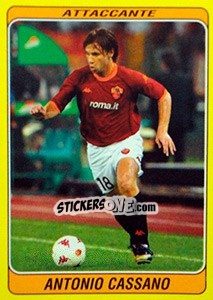 Cromo Antonio Cassano - Supercalcio 2002-2003 - Panini