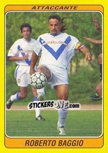 Sticker Roberto Baggio - Supercalcio 2002-2003 n. 160 - Panini