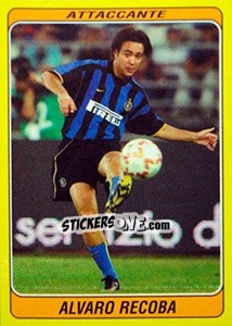 Figurina Alvaro Recoba - Supercalcio 2002-2003 - Panini