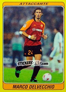 Sticker Marco Delvecchio - Supercalcio 2002-2003 n. 167 - Panini