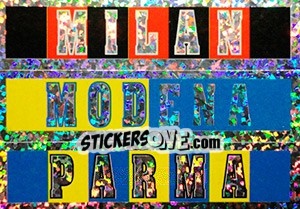Sticker Milan / Modena / Parma - Supercalcio 2002-2003 n. V - Panini