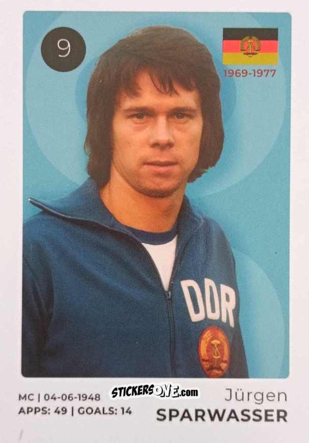 Figurina Jürgen Sparwasser - The Ultimate Collection of the Former National Football Teams
 n. 9 - Stickito