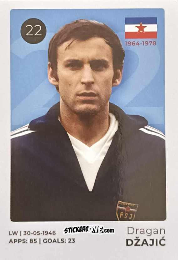 Figurina Dragan Džajić - The Ultimate Collection of the Former National Football Teams
 n. 22 - Stickito