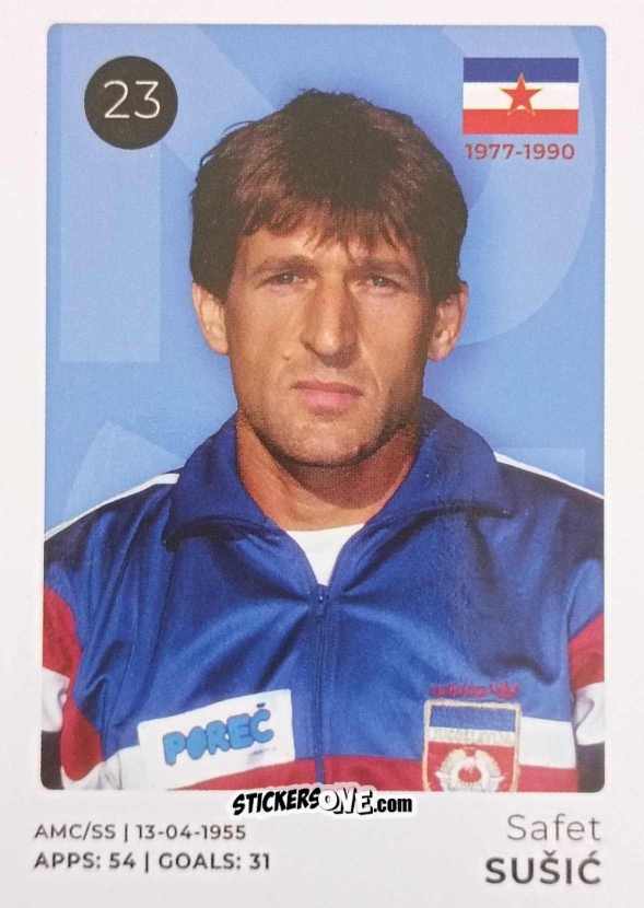 Figurina Safet Sušić - The Ultimate Collection of the Former National Football Teams
 n. 23 - Stickito