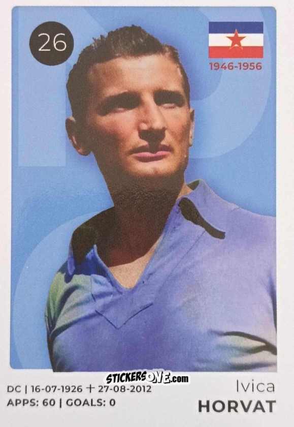 Figurina Ivica Horvat - The Ultimate Collection of the Former National Football Teams
 n. 26 - Stickito