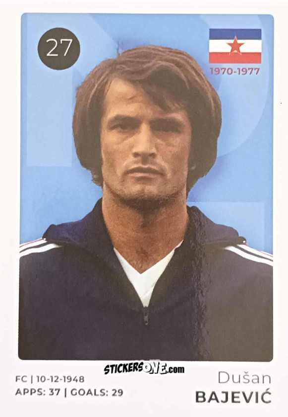 Figurina Dušan Bajević - The Ultimate Collection of the Former National Football Teams
 n. 27 - Stickito