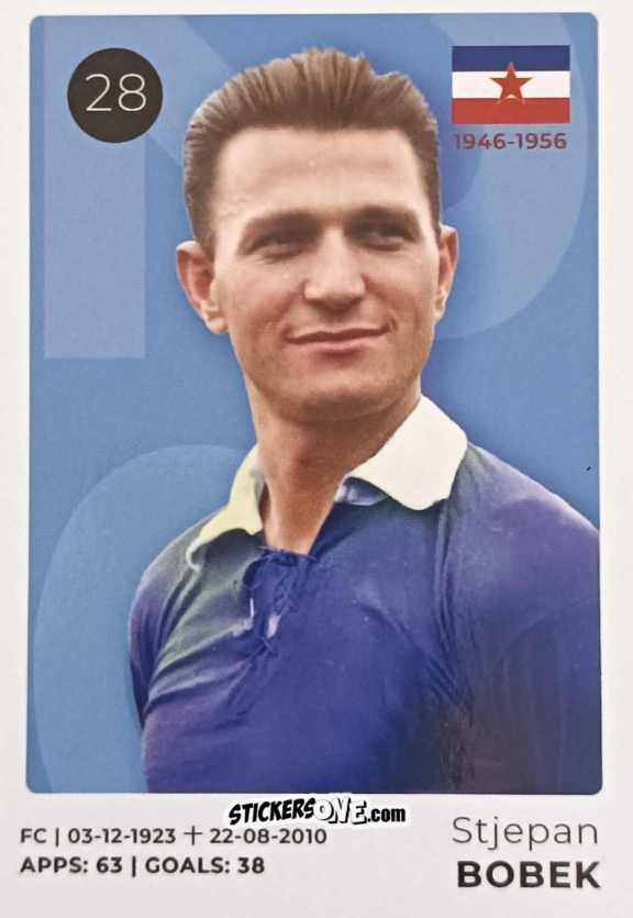 Figurina Stjepan Bobek - The Ultimate Collection of the Former National Football Teams
 n. 28 - Stickito