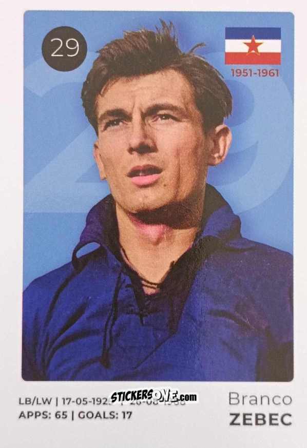 Figurina Branco Zebec - The Ultimate Collection of the Former National Football Teams
 n. 29 - Stickito