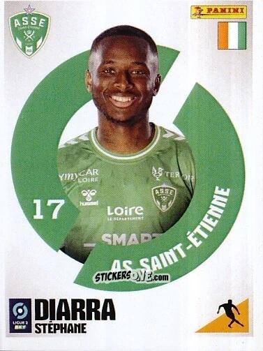 Figurina Stéphane Diarra - Foot 2023-2024 Ligue 2
 n. 266 - Panini