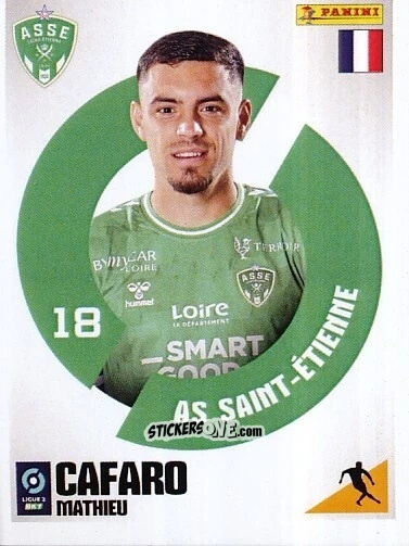 Sticker Mathieu Cafaro - Foot 2023-2024 Ligue 2
 n. 267 - Panini