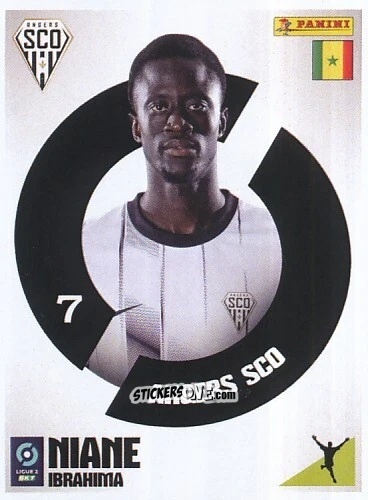 Cromo Ibrahima Niane - Foot 2023-2024 Ligue 2
 n. 45 - Panini